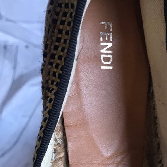 Authentic Fendi checkered Espadrilles Sz 6.5 - Picture 7 of 7